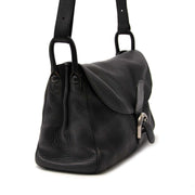 achetez Delvaux Black Leather Brillant Baudrier sur labellov