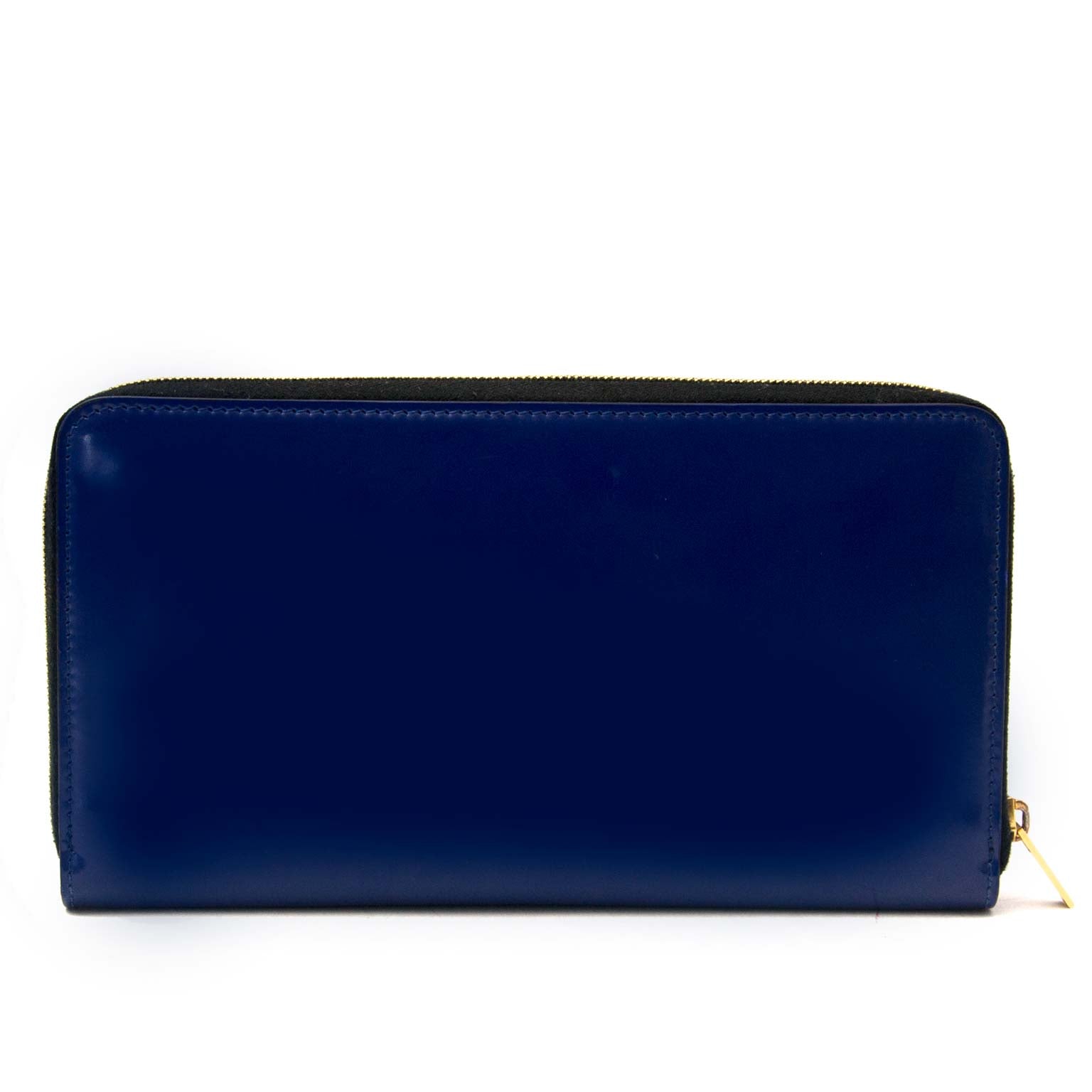 koop veilig online aan de beste prijs Celine Wallet Navy Leather Zip Around