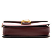 Vintage Céline Burgundy Box Bag 100% authentic and with worldwide shipping