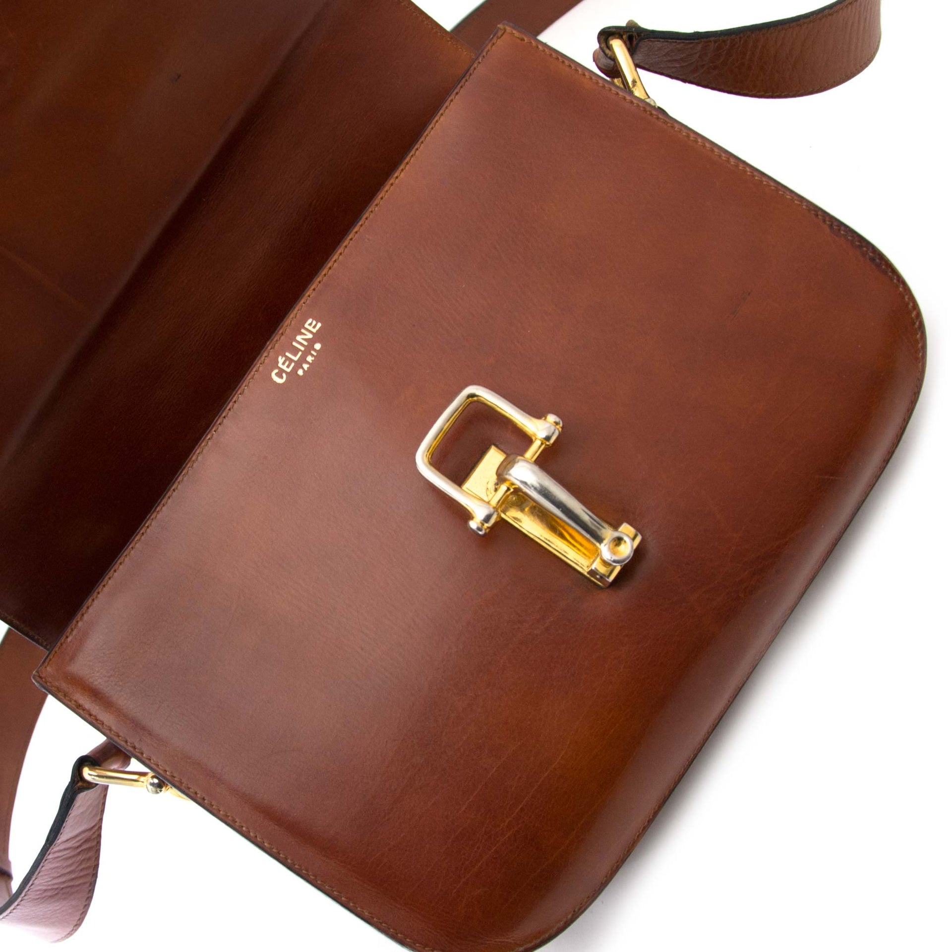 buy authentic secondhand Céline Brown Box Bag labellov.com