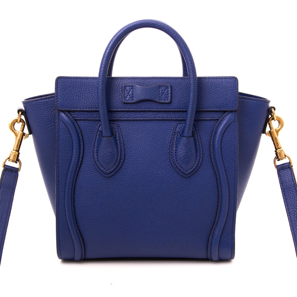 Céline Nano Cobalt Blue Luggage Bag – Labellov