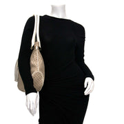 acheter en ligne seconde main Céline Ivory Monogram Canvas Leather Tassel Bag