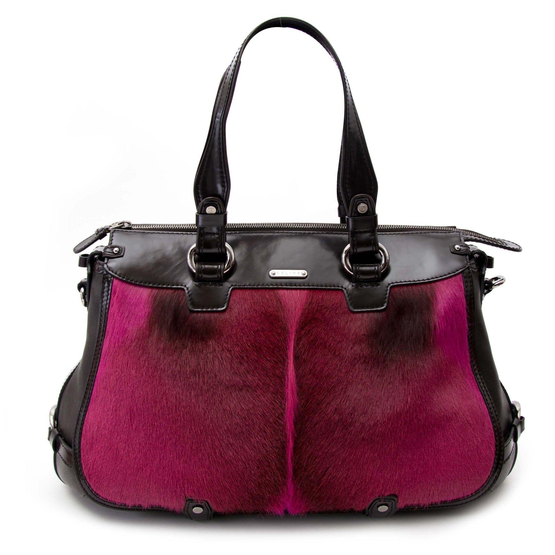 Gebruikte Celine tas met bruin leder en rose online te koop