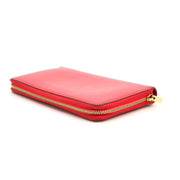 Céline Red Zipped Multifunction Wallet available online at Labellov.com