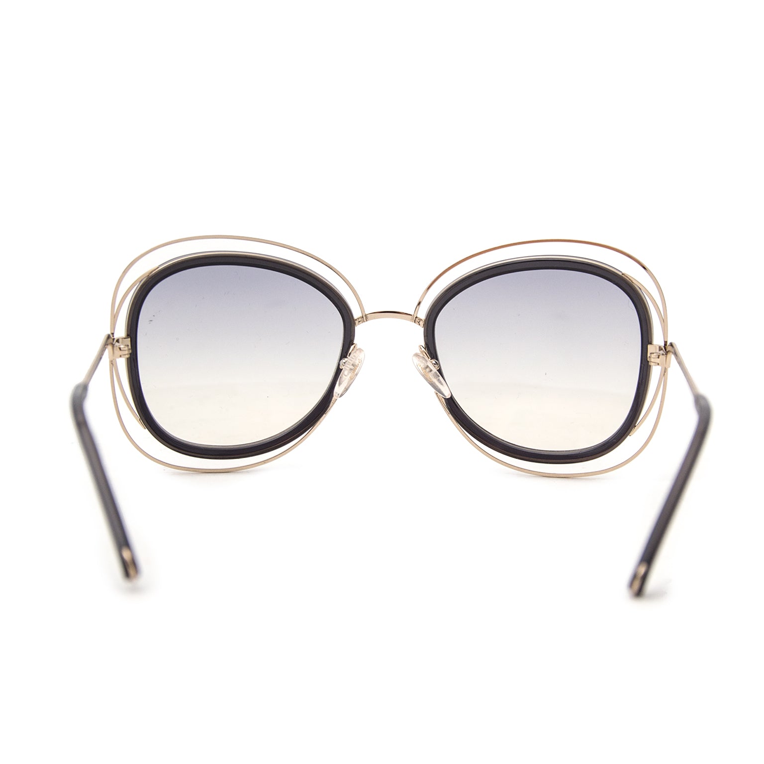 Shop safe online aan de beste prijs Chloé Blue Carlina Square Sunglasses