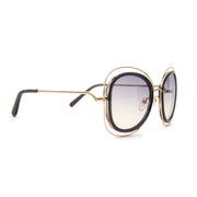 Achetez en ligne chez Labellov.com Chloé Blue Carlina Square Sunglasses