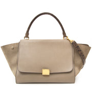 Céline Calf Leather Suede Whipsnake Taupe Trapeze (Shoulder)Bag now online at labellov.com for the best price.