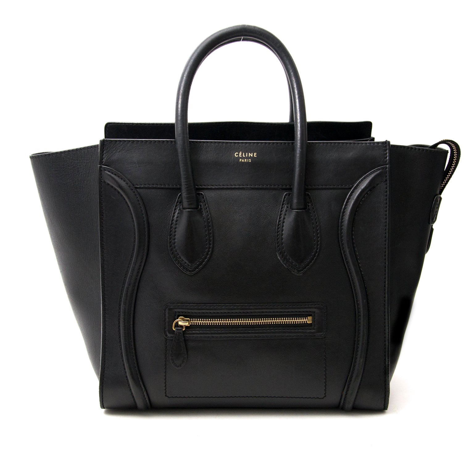 100% authentic Céline Black Luggage Handbag for the best price at Labellov