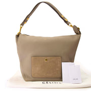 koop online tegen de beste prijs Chloe Taupe Medium Zipped Hobo