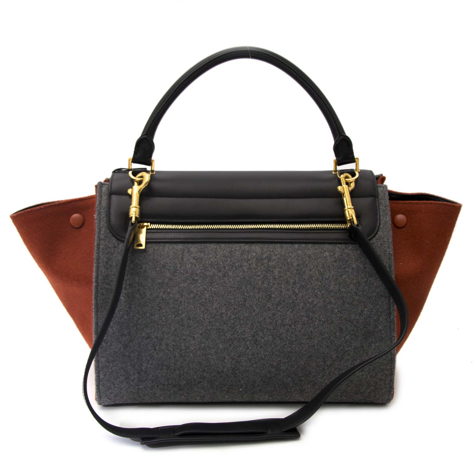 acheter en ligne pour le meilleur prix Never Used Celine Single Shopper Vegetal Calfskin Tan