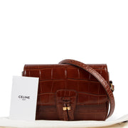 Céline Brown Croco Stamp Tassel Bag Medium online kopen tegen de beste prijs