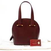 must de cartier bordeaux top handle bag now for sale at labellov vintage fashion webshop belgium