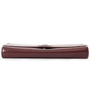 Cartier Burgundy Leather Clutch Bag
