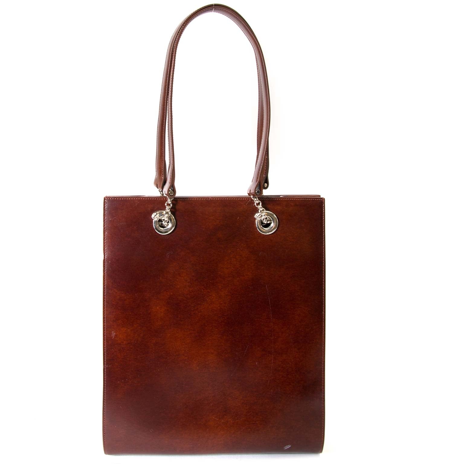 Cartier Brown Shoulder Bag now for sale at labellov vintage fashion webshop belgium