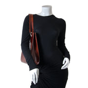 Cartier Brown Shoulder Bag now for sale at labellov vintage fashion webshop belgium