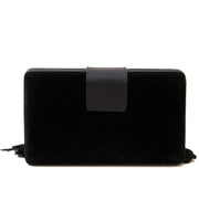 céline paris black velvet box clutch now for sale at labellov vintage fashion webshop belgium