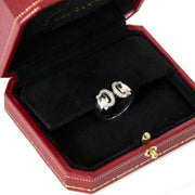 achetez Cartier 18k White gold Double C Diamond Ring - Size 51 chez labellov pour le meilleur prix