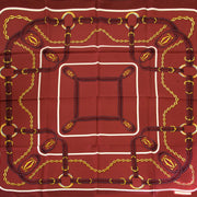 Cartier Burgundy Silk Scarf now for sale at labellov vintage fashion webshop belgium