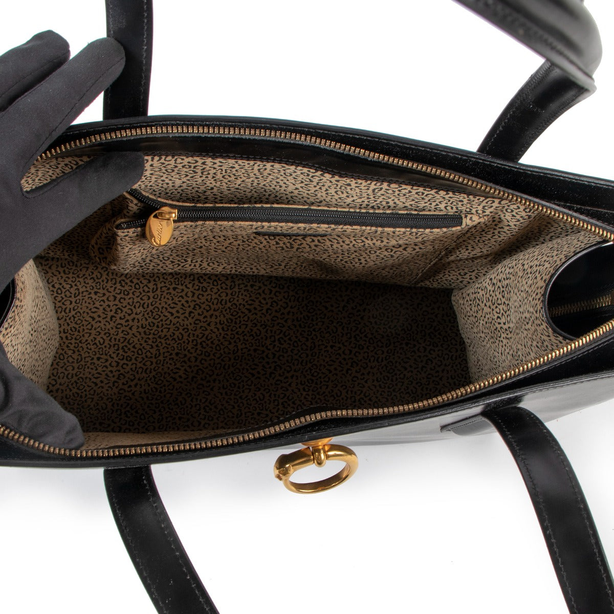 Cartier Panthère Vintage Box Leather Tote Bag