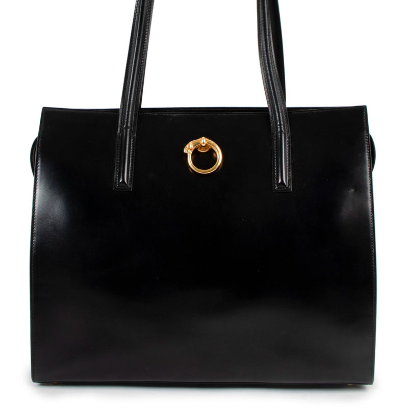 Cartier Panthère Vintage Box Leather Tote Bag