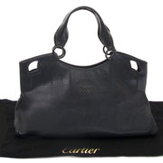 achetez Cartier Blue Leather Marcello Handbag chez labellov pour le meilleur prix