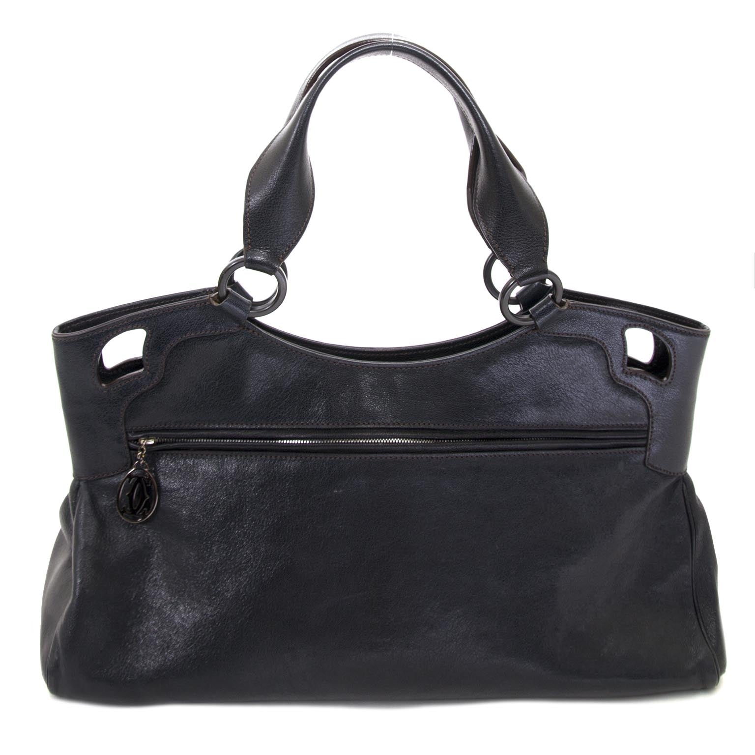 buy Cartier Blue Leather Marcello Handbag at labellov for the best price