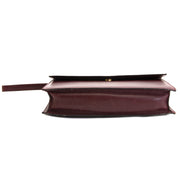 Authentique seconde main Cartier Burgundy Clutch Bag achète en ligne webshop LabelLOV