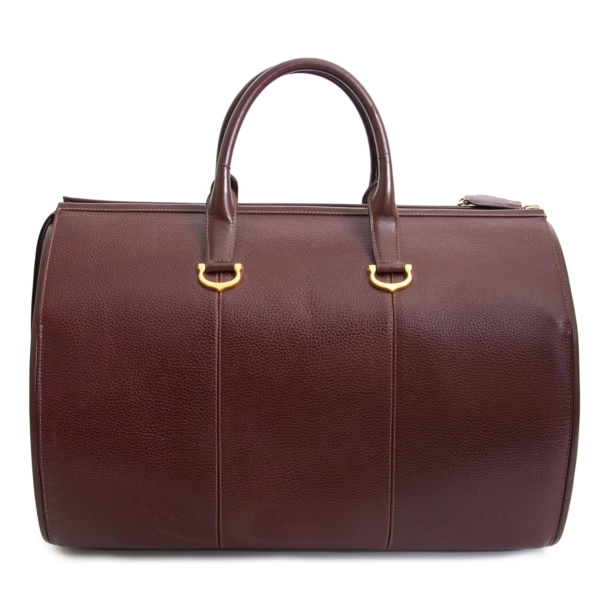 Cartier Bordeaux Travel Bag now for sale at labellov vintage fashion webshop belgium