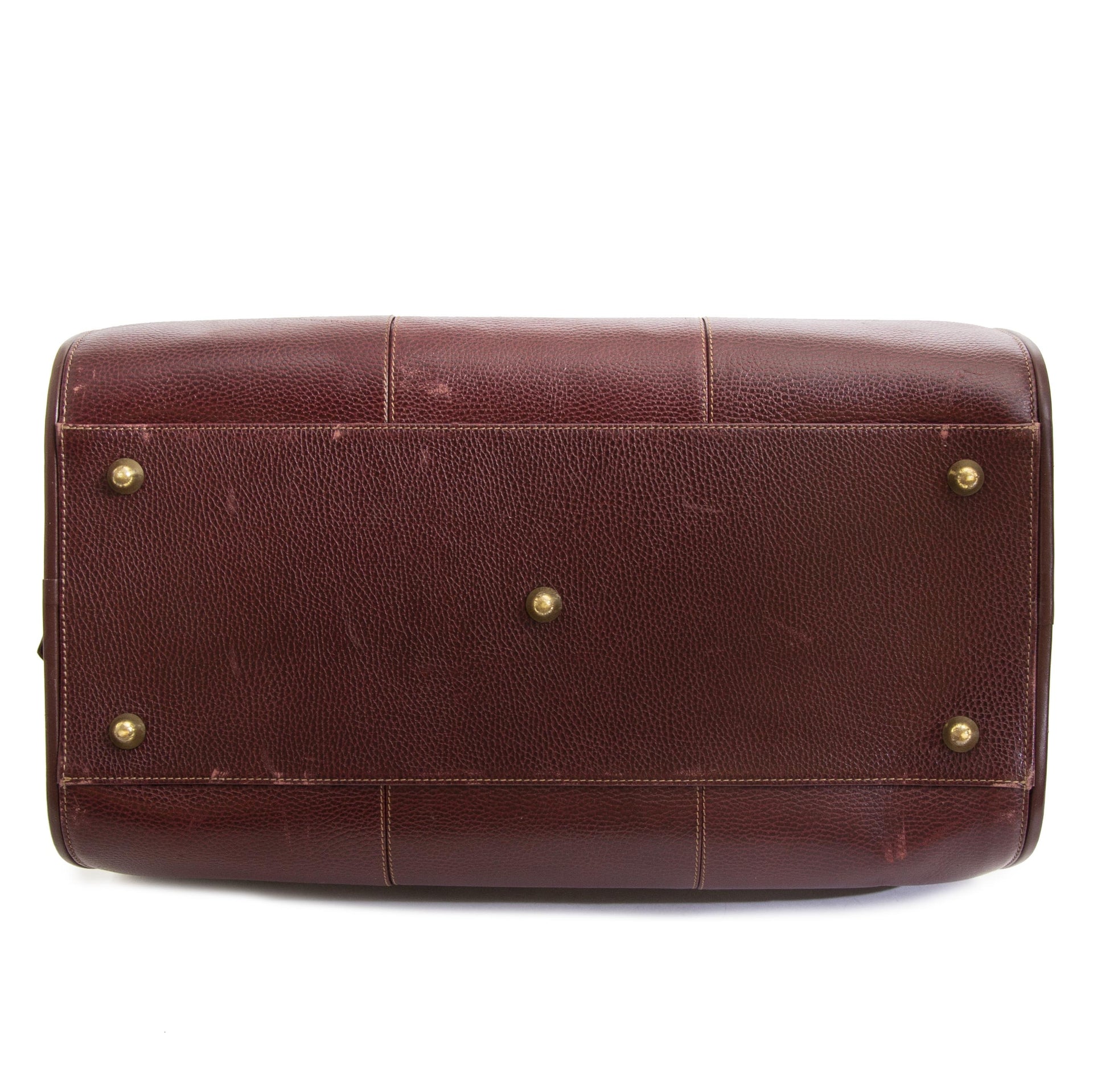 Cartier Bordeaux Travel Bag now for sale at labellov vintage fashion webshop belgium