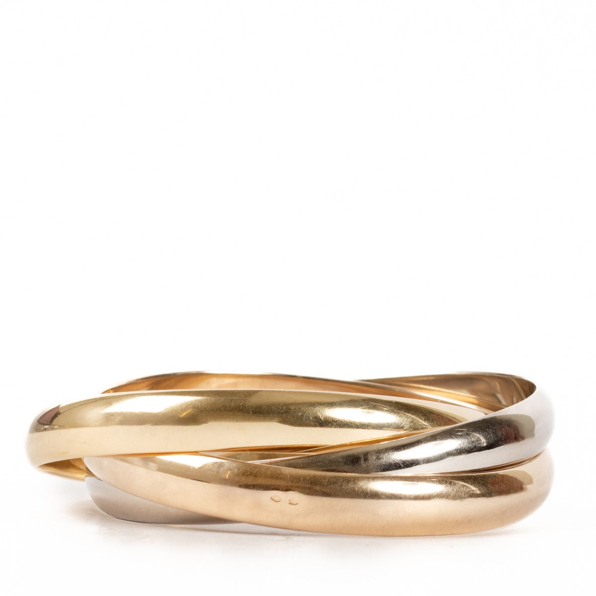 Cartier Trinity Extra Large Bangle Bracelet - Size 21