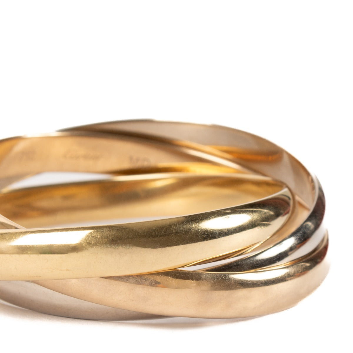 Cartier Trinity Extra Large Bangle Bracelet - Size 21