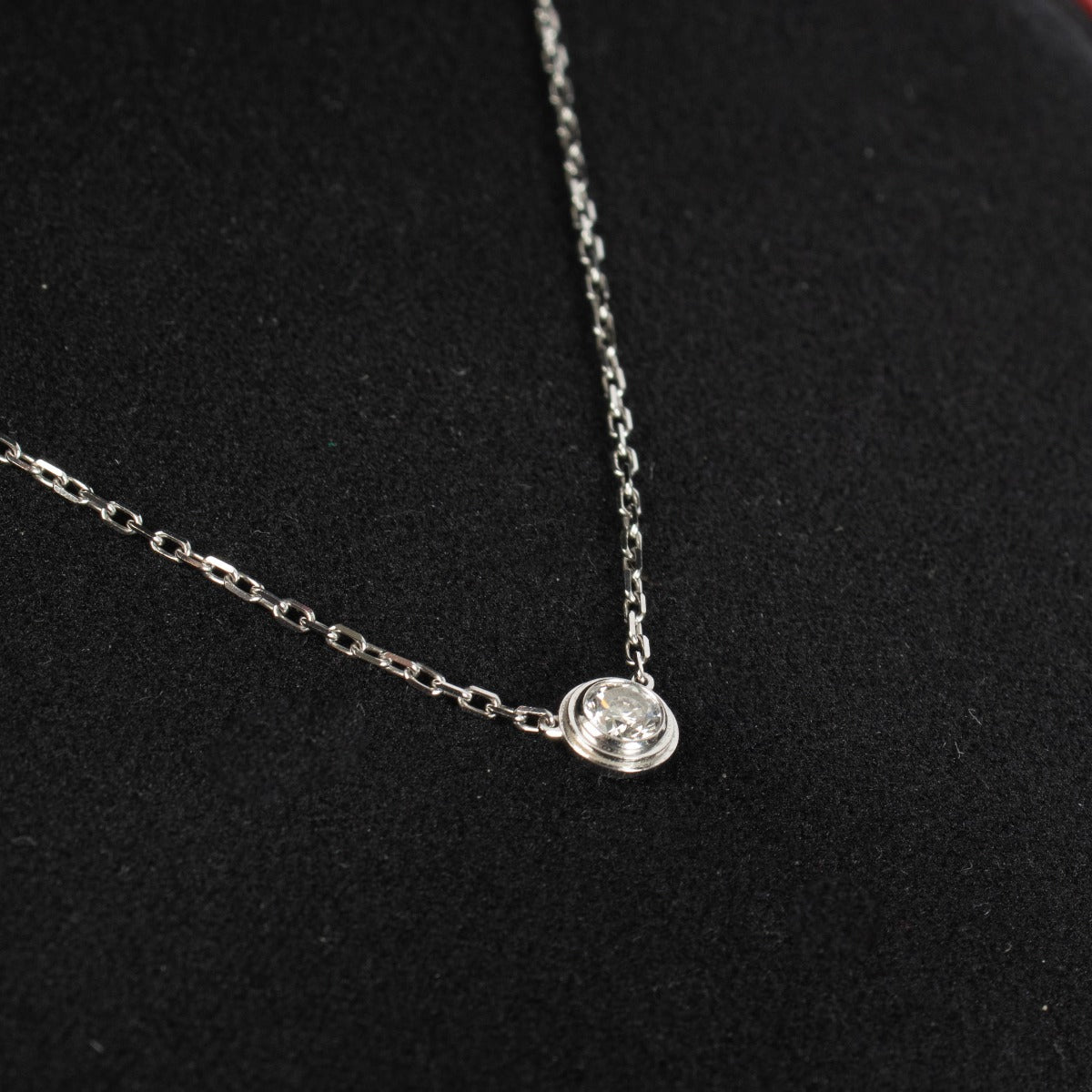 Cartier White Gold Cartier d'Amour Large Diamond Necklace