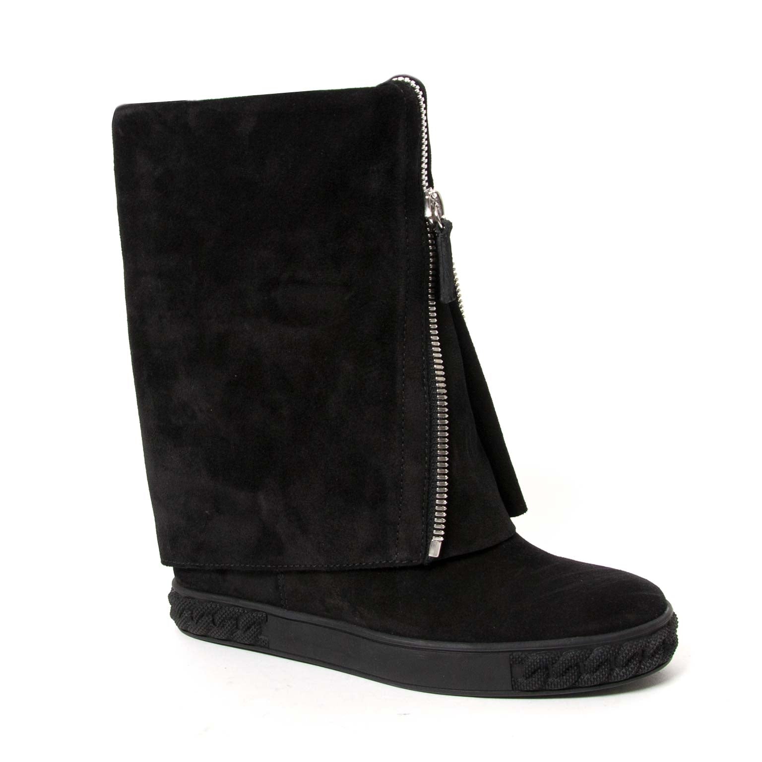 buy Casadei Balck Suede Wedges - Size 37,5 at labellov for the best price