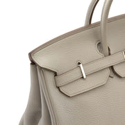 Shop your Hermès Birkin 40cm Gris Perle Clemence Taurillon PHW today on labellov.com