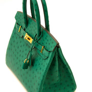 safe shopping on labellov.com Hermès Birkin 30cm vert vertigo ostrich GHW