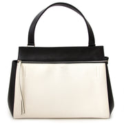 Céline Black & White Leather Edge Bag for sale online at Labellov