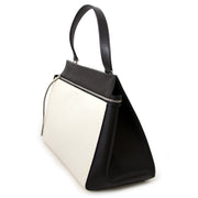 Koop en verkoop uw authentieke designer Céline Black & White Leather Edge Bag aan de beste prijs