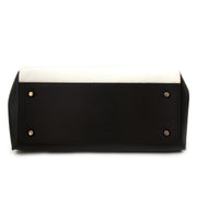 Céline Black & White Leather Edge Bag