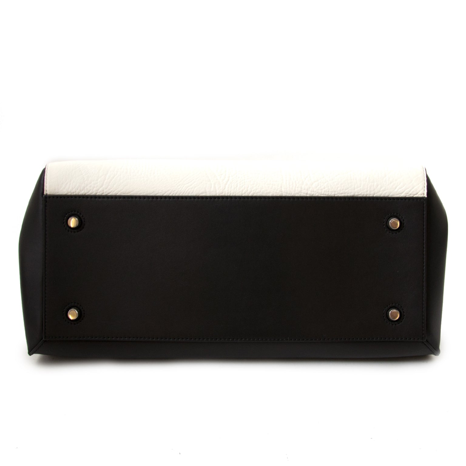 Céline Black & White Leather Edge Bag