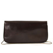 Céline Brown Leather Clutch now for sale at labellov vintage fashion webshop belgium