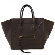 koop Céline Grey Leather Phantom Bag bij labellov aan een goede prijs