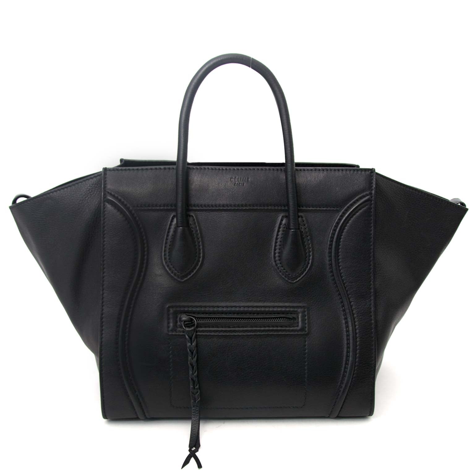 shop safe online Celine Black Phantom Medium Luggage Bag