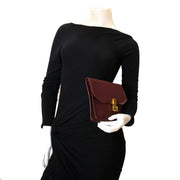 céline bordeaux fabric clutch now for sale at labellov vintage fashion webshop belgium