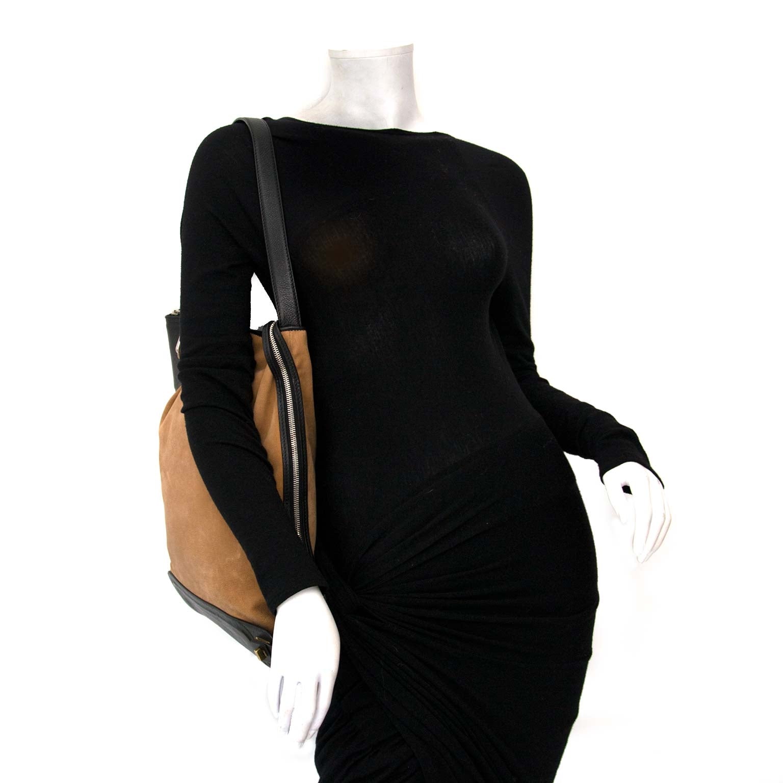 shop safe online your secondhand Celine Brown Cabas Black Bottom Shoulder Bag