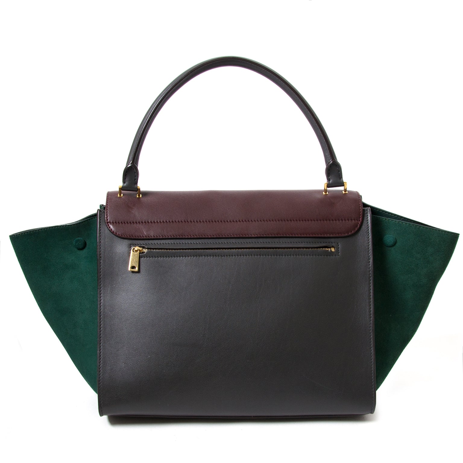celine tri colour medium trapeze bag now for sale at labellov vintage fashion webshop belgium