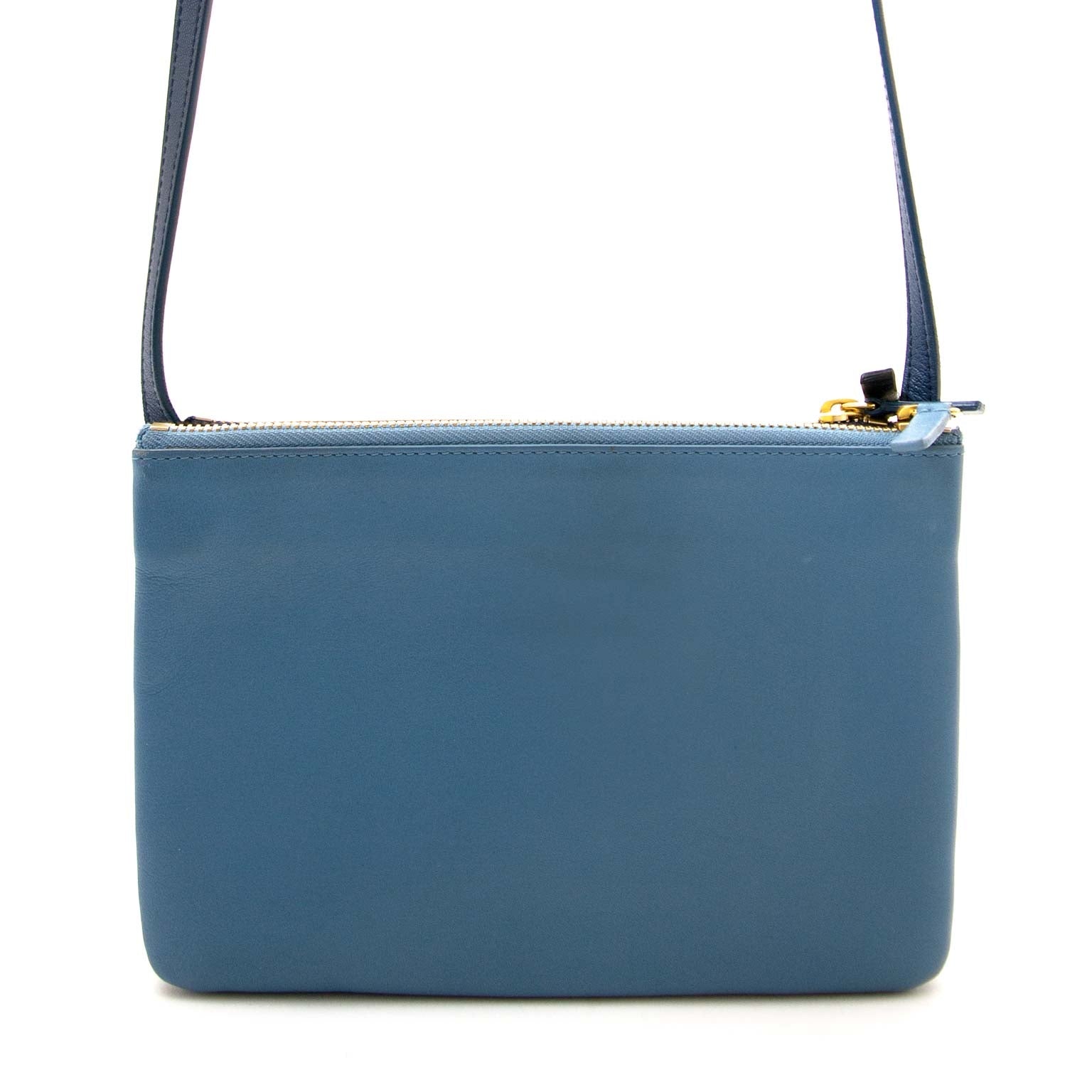 safe and secure shopping at labellov.com for the best price Céline Trio Black & Blue Crossbody Bag