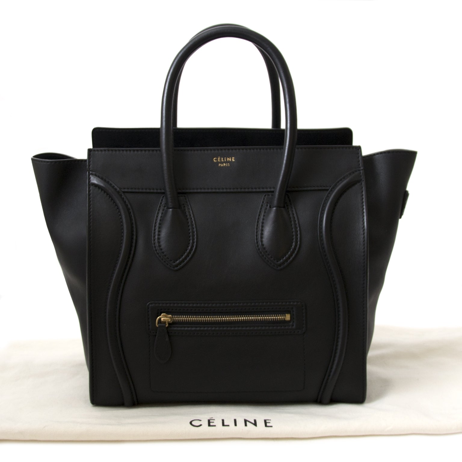 Céline Black Mini Luggage Bag for sale online at Labellov secondhand in Antwerp