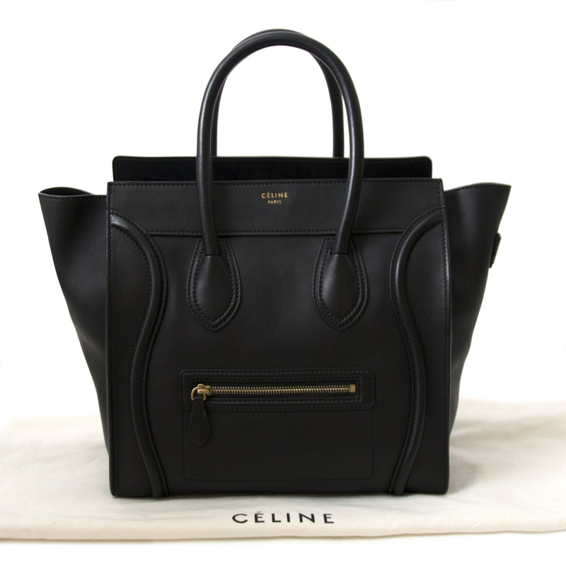 Céline Black Mini Luggage Bag for sale online at Labellov secondhand in Antwerp