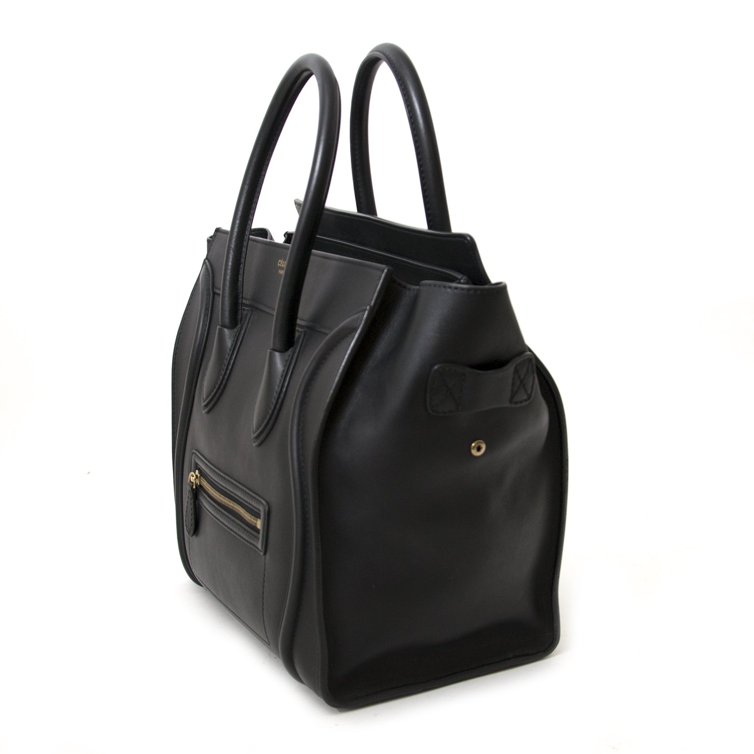 Céline Black Mini Luggage Bag for sale online at Labellov secondhand luxury