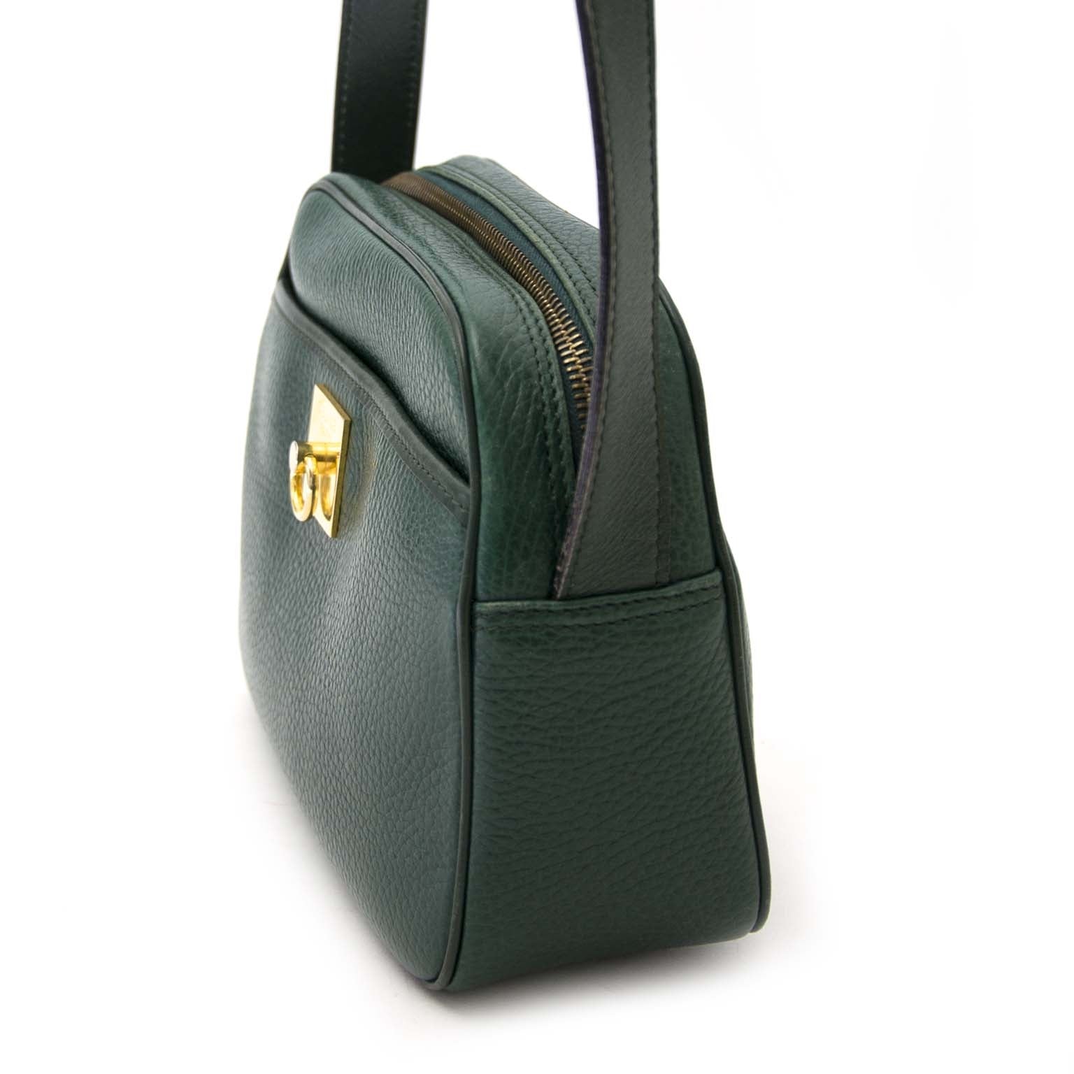 koop veilig online aan de beste prijs Céline Green Leather Crossbody Bag